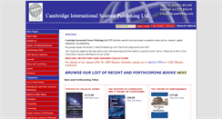 Desktop Screenshot of cisp-publishing.com