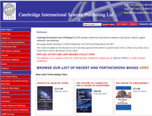 Tablet Screenshot of cisp-publishing.com
